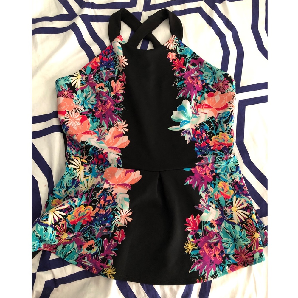 Peplum floral top